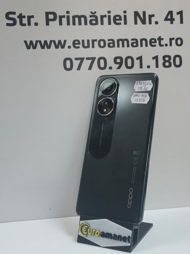 Telefon mobil OPPO A58, Dual SIM, 128GB, 6GB RAM, 4G, Glowing Black image 2