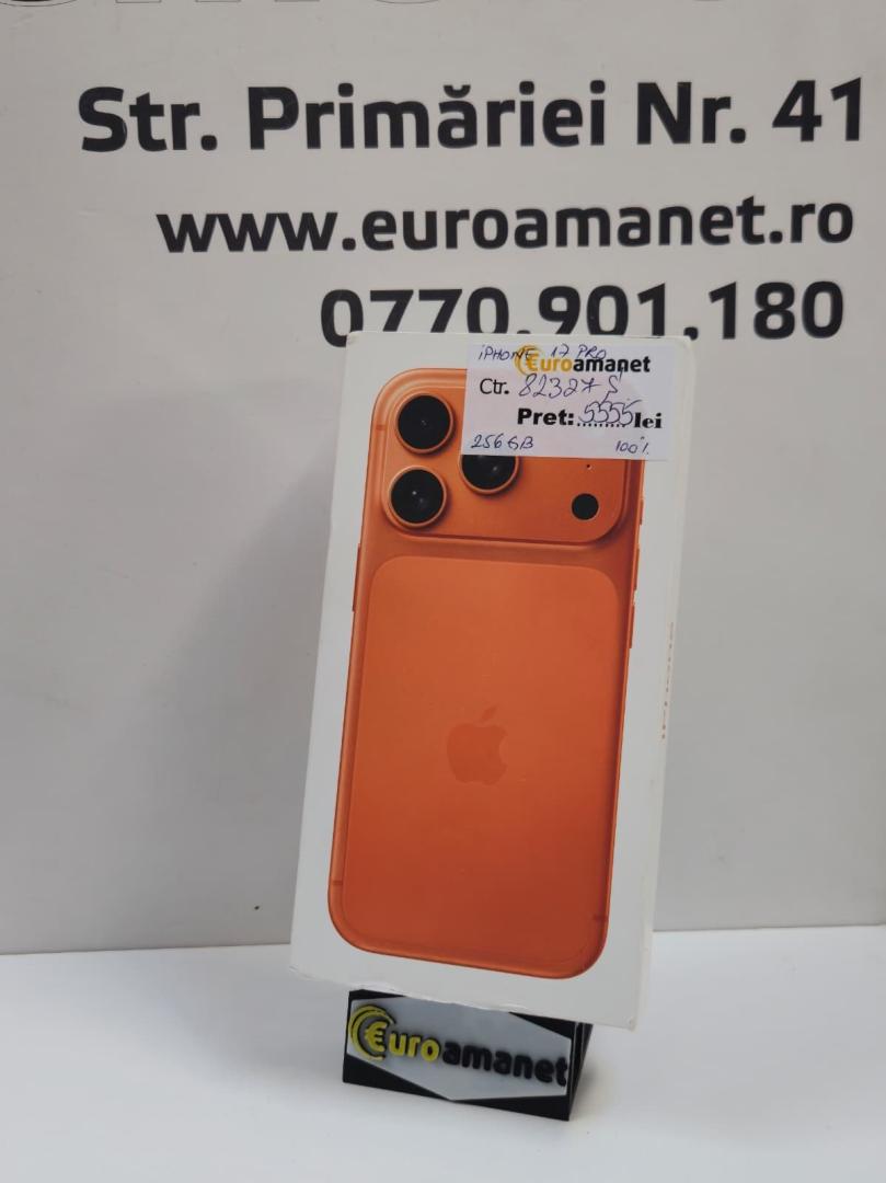 Telefon mobil Apple iPhone 17 Pro, 256GB, 5G, Cosmic Orange
