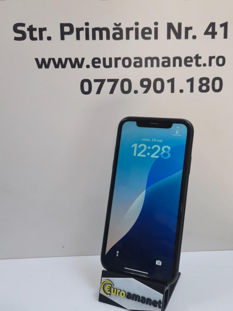 Telefon mobil Apple iPhone 11, 64GB, Black, 72% Baterie image 1