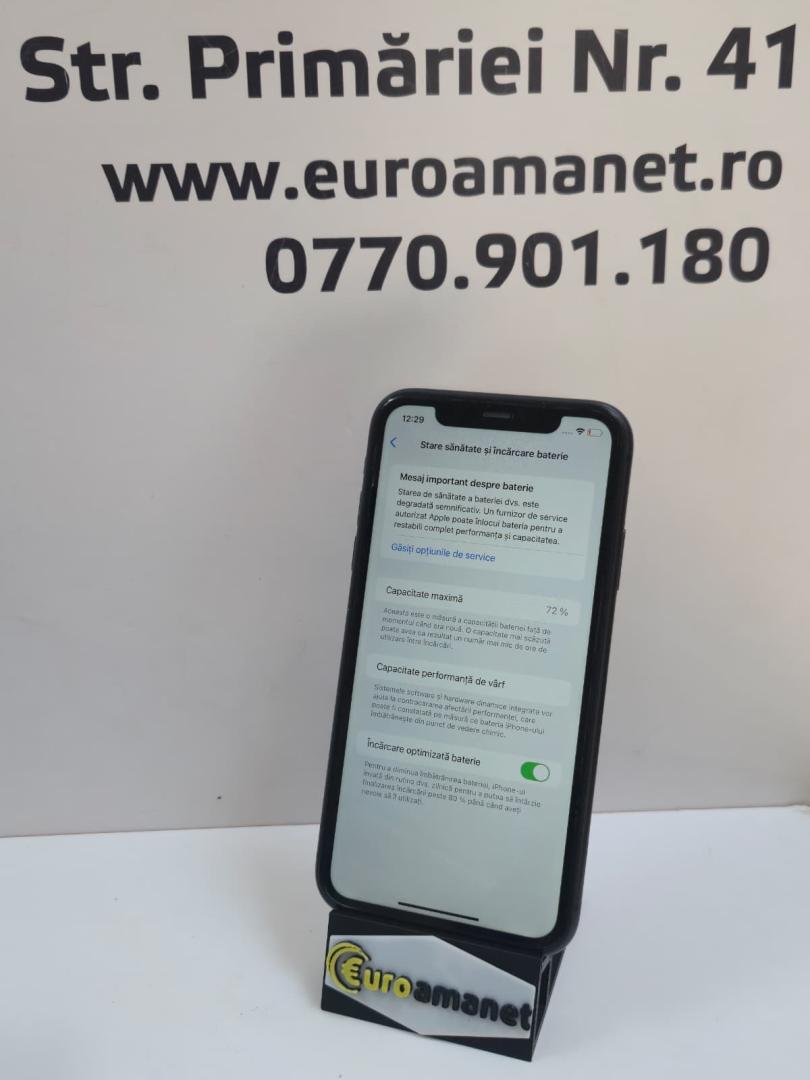 Telefon mobil Apple iPhone 11, 64GB, Black, 72% Baterie image 3