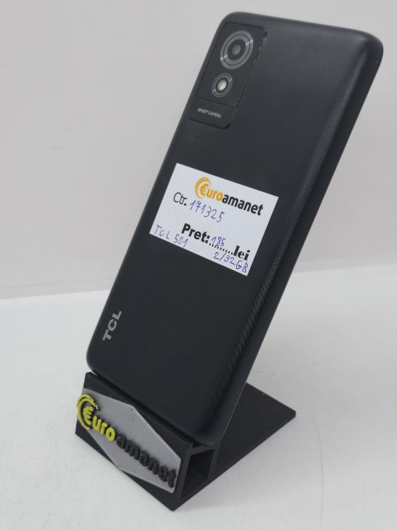 Telefon mobil TCL 501, 2GB RAM, 32GB, 4G, Prime Black image 1