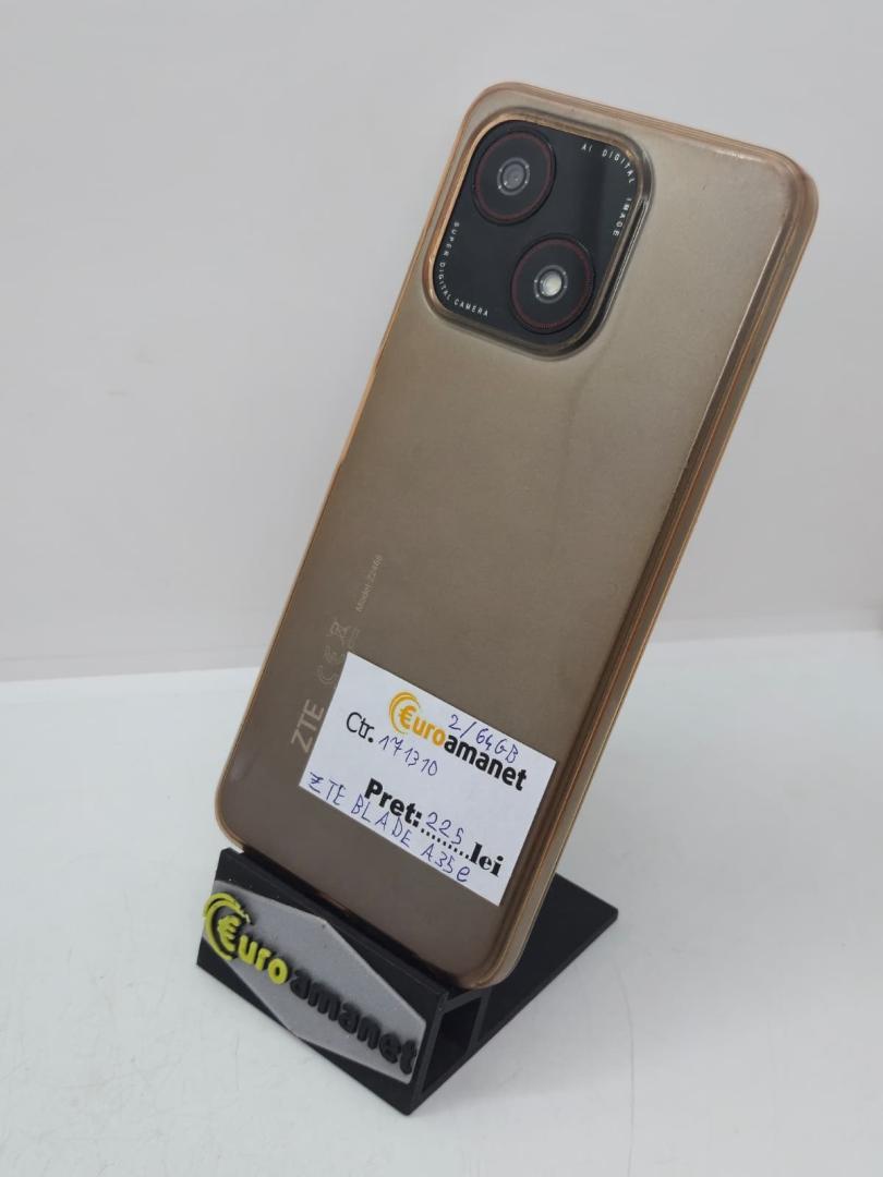 Telefon mobil ZTE Blade A35e, Dual SIM, 2GB, 64GB, 4G, Gri image 1