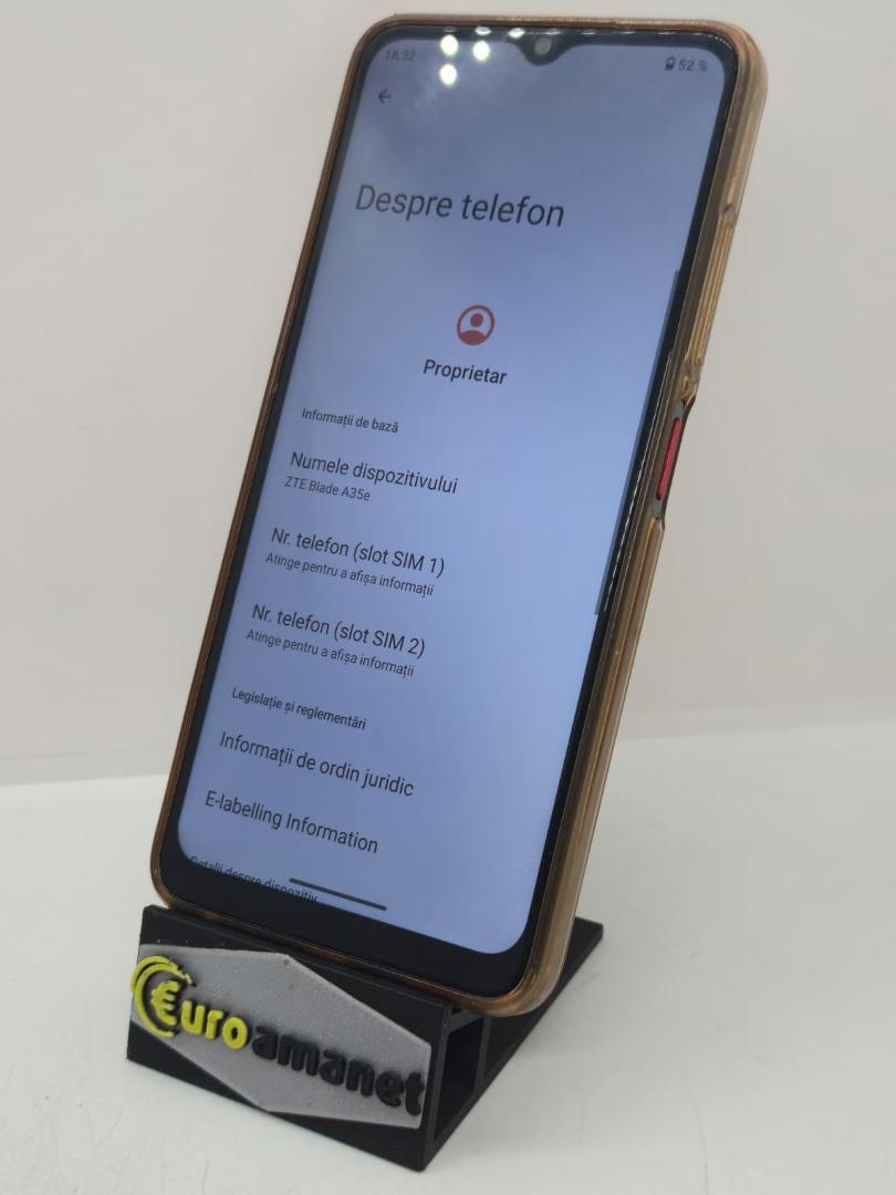 Telefon mobil ZTE Blade A35e, Dual SIM, 2GB, 64GB, 4G, Gri image 3