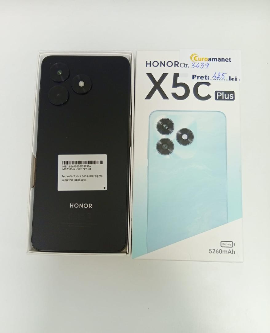 Telefon mobil Honor X5c Plus, 4GB RAM, 64GB, Midnight Black image 2