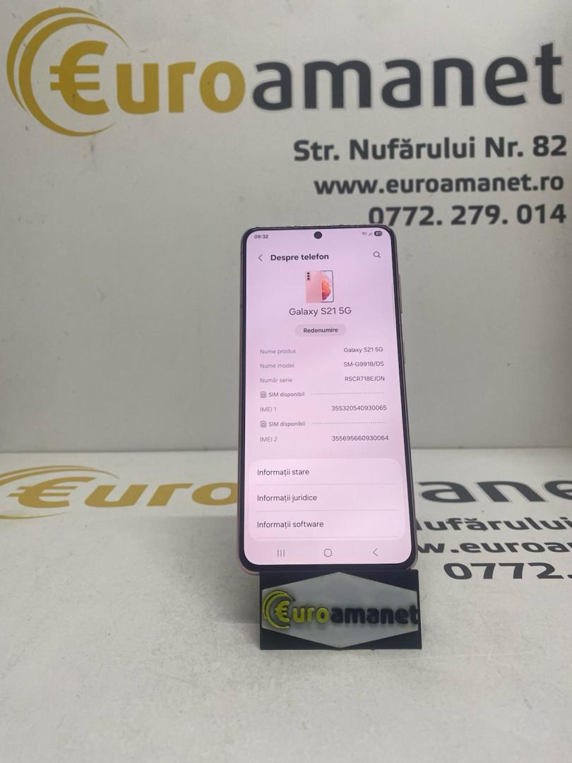 Telefon mobil Samsung Galaxy S21, Dual SIM, 128GB, 8GB RAM image 2