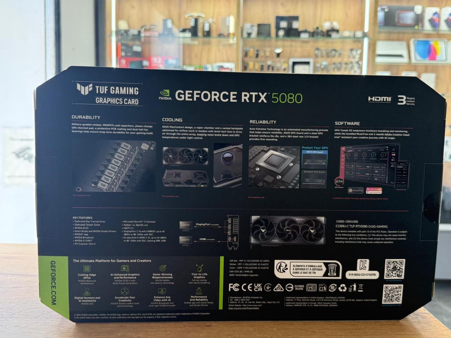 Placa video ASUS TUF Gaming GeForce RTX™ 5080 OC Edition, 16GB GDDR7, 256-bit image 1