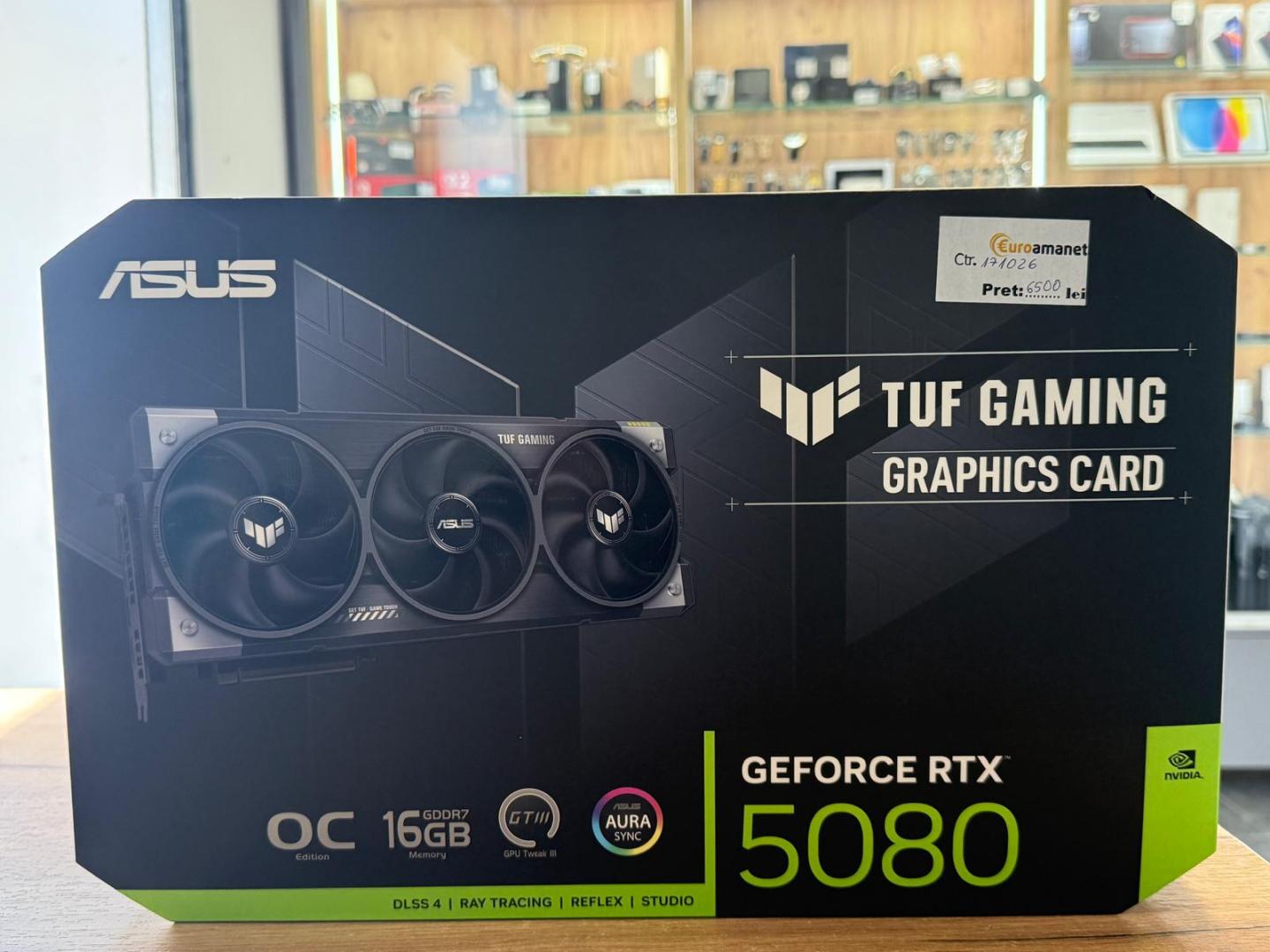 Placa video ASUS TUF Gaming GeForce RTX™ 5080 OC Edition, 16GB GDDR7, 256-bit