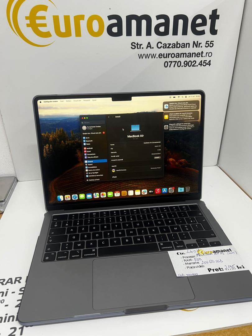 Laptop Apple MacBook Air 13" (2022), Apple M2
