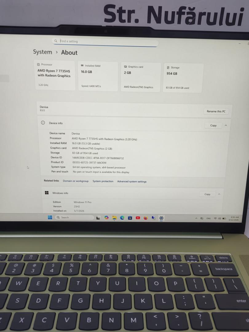 Laptop Lenovo IdeaPad Slim 5 15ARP10 cu procesor AMD Ryzen image 4