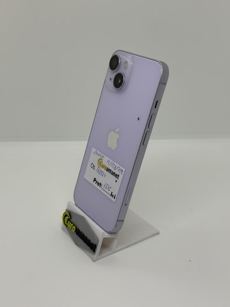 Telefon mobil Apple iPhone 14, 128GB, Baterie 79% image 1