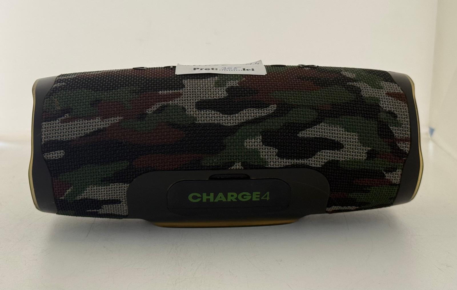 Boxa portabila JBL CHARGE4, BASS Radiator, Bluetooth, Connect+, USB, Powerbank 7500mAh, Rezistenta la apa IPX7, Military image 1