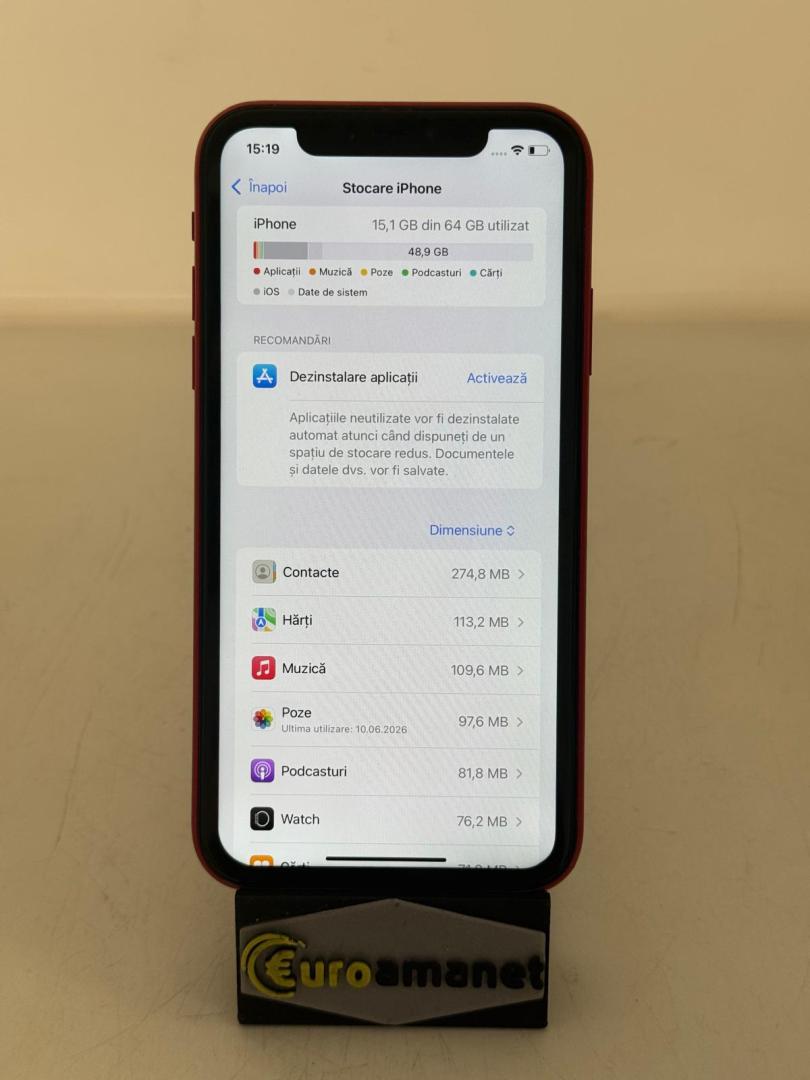 Telefon mobil Apple iPhone 11, 64GB, Red image 4