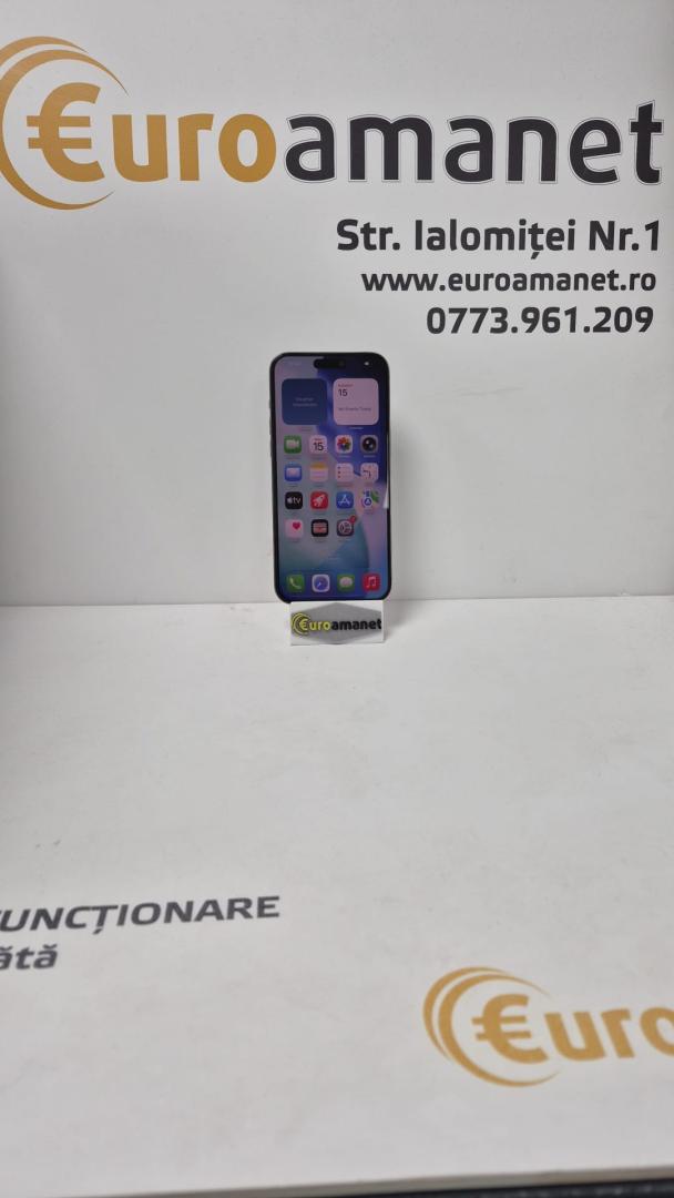 Telefon mobil Apple iPhone 15 Pro Max, 256GB, 5G, Natural Titanium,798 cicluri de incarcare