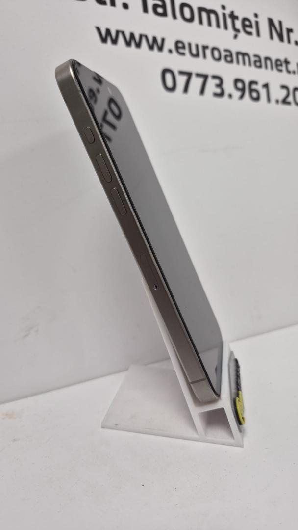 Telefon mobil Apple iPhone 15 Pro Max, 256GB, 5G, Natural Titanium,798 cicluri de incarcare image 5