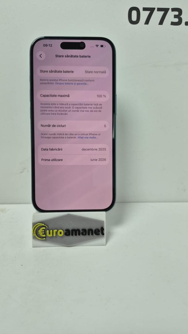 Telefon mobil Apple iPhone 16, 128GB, 5G, Green, baterie 100%, 5 cicluri de incarcare image 5