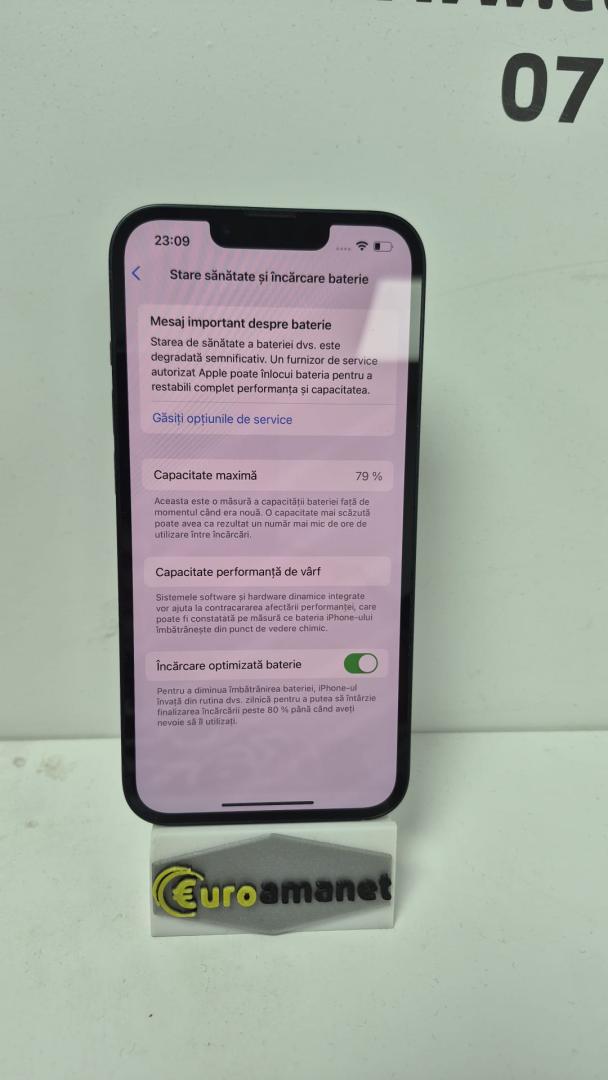 Telefon mobil Apple iPhone 13, 128GB, 5G, Midnight, 79% baterie image 3