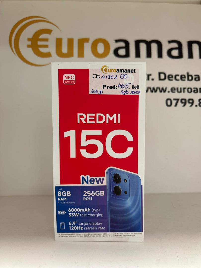 Telefon mobil Redmi 15C Negru Miezul Nopții 8/256GB image 1