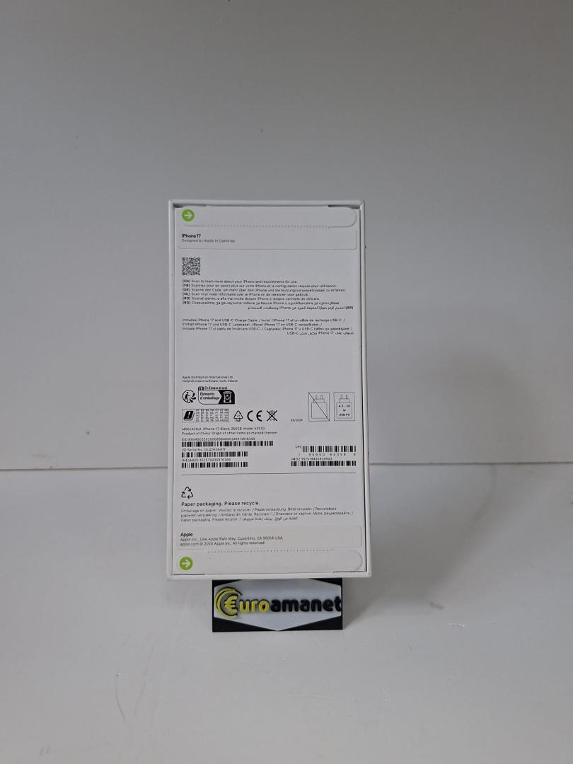 Telefon mobil Apple iPhone 17, 256GB, 5G, Black image 1