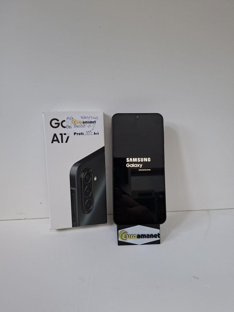 Telefon mobil Samsung Galaxy A17, Dual SIM, 4GB RAM, 128GB, 4G, Black