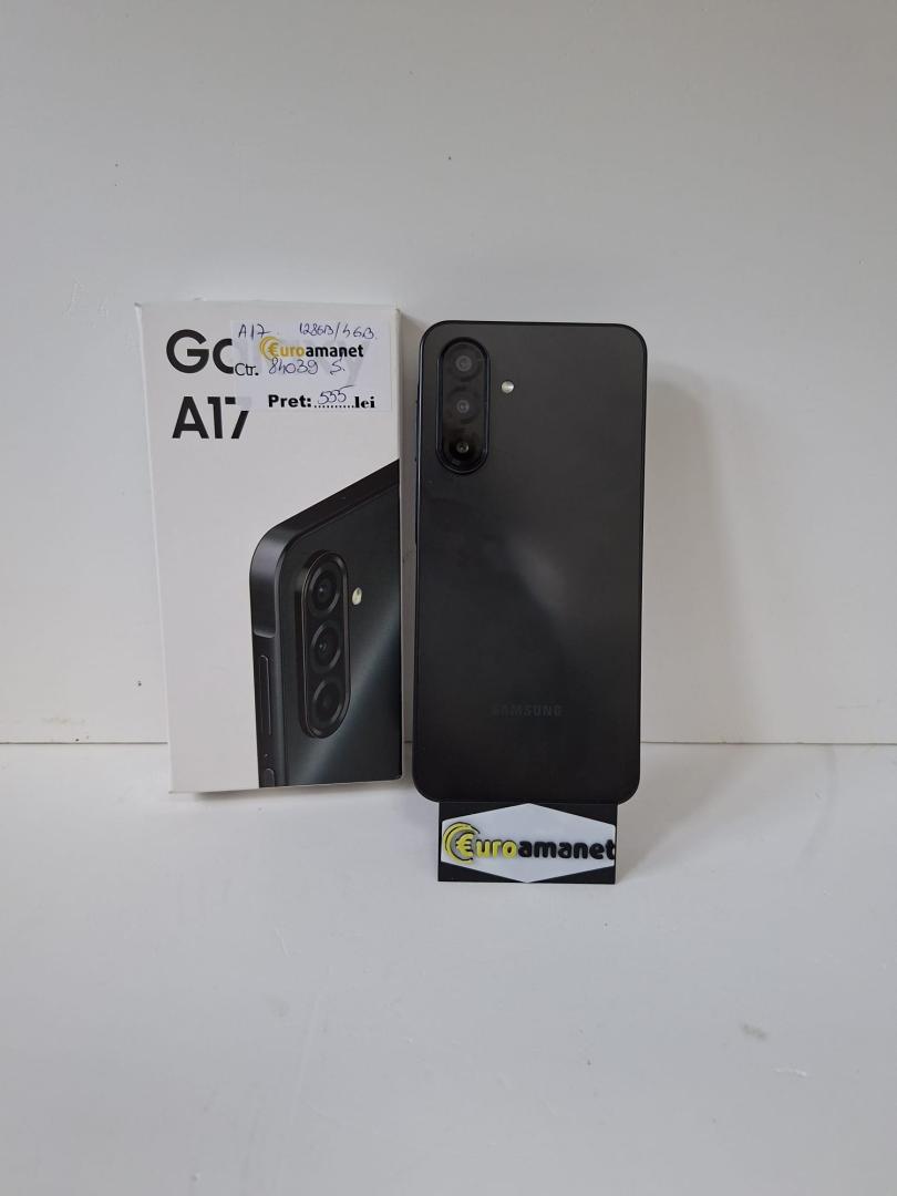 Telefon mobil Samsung Galaxy A17, Dual SIM, 4GB RAM, 128GB, 4G, Black image 1