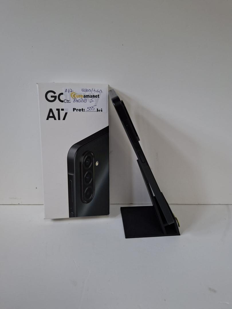 Telefon mobil Samsung Galaxy A17, Dual SIM, 4GB RAM, 128GB, 4G, Black image 3