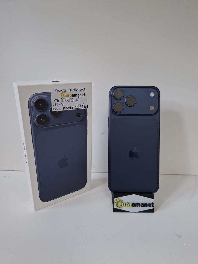 Telefon mobil Apple iPhone 17 Pro Max, 256GB, 5G, Deep Blue image 1