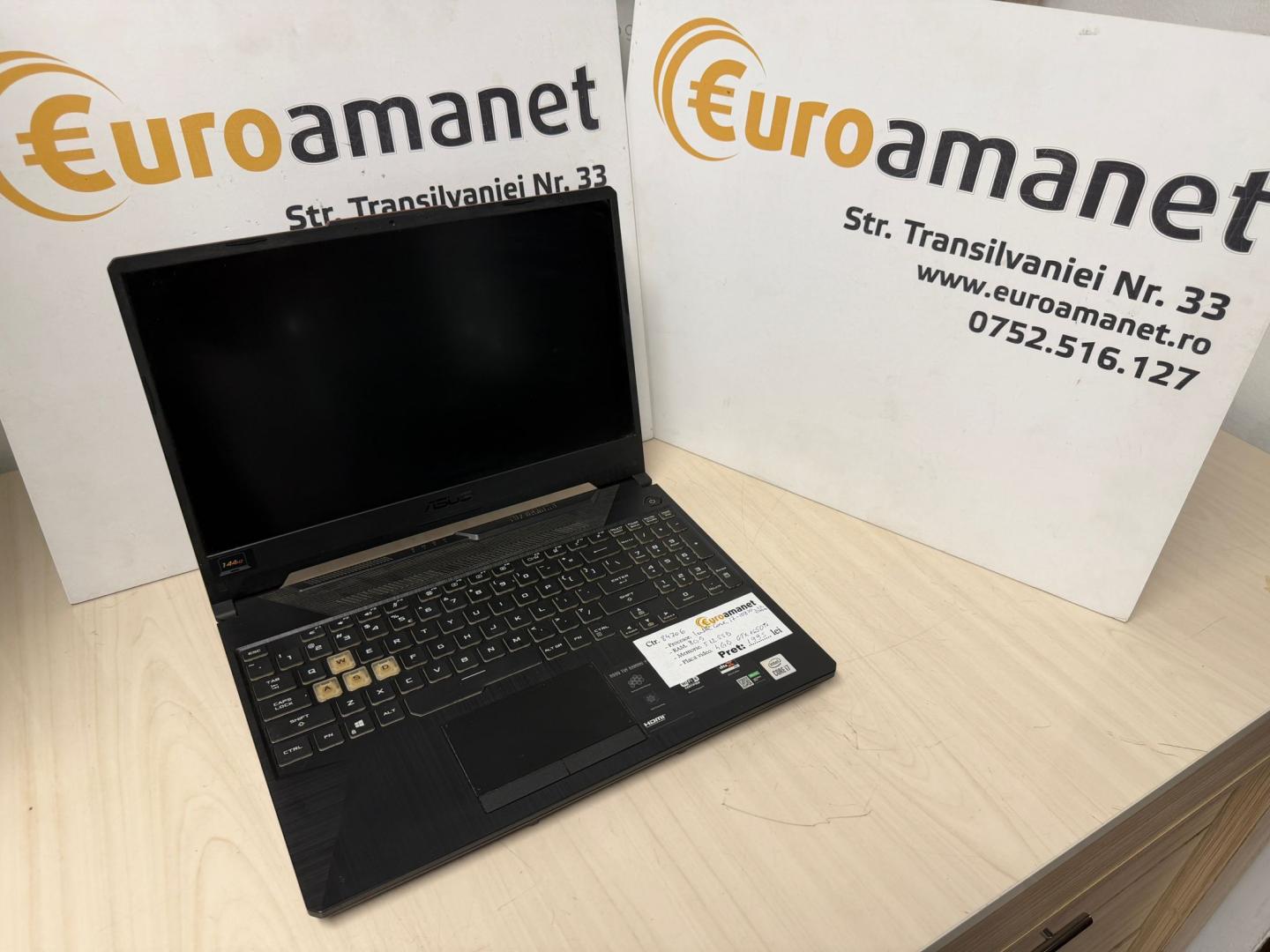 Laptop Asus TUF FX506L, IntelCore i7-10870