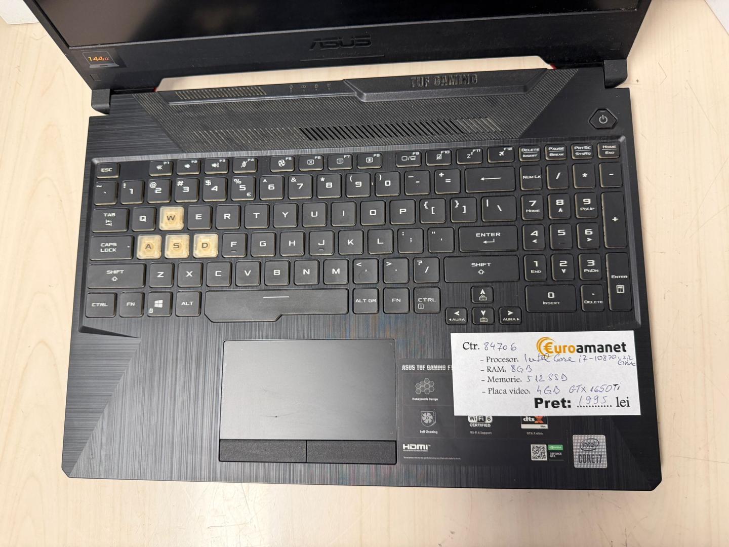 Laptop Asus TUF FX506L, IntelCore i7-10870 image 2