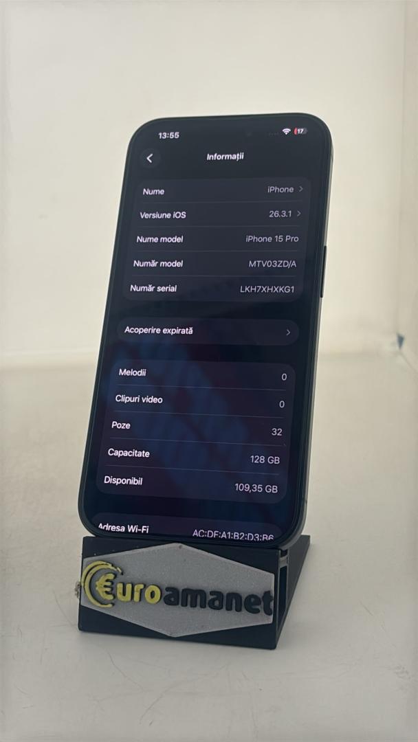 Telefon mobil Apple iPhone 15 Pro, 128GB, 5G / 88 % Bat image 2