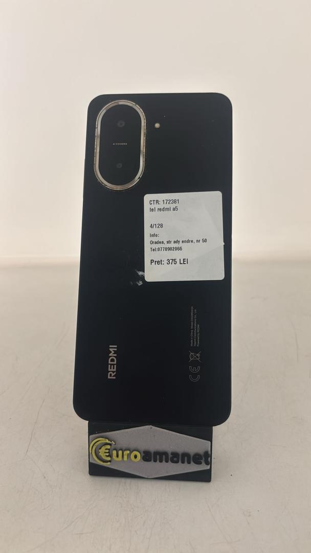 Telefon mobil Xiaomi Redmi A5, 4GB RAM, 128GB, Black + Xiaomi image 3