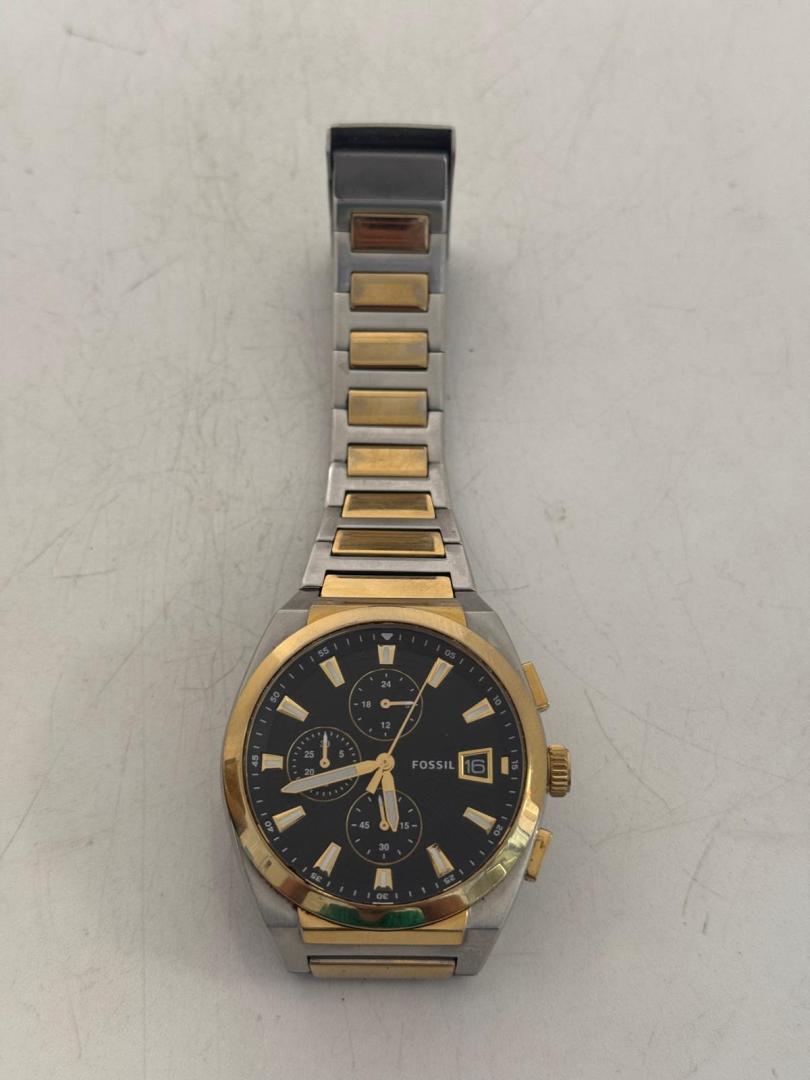 Ceas barbatesc Fossil FS5879 Quartz Argintiu, Auriu image 2