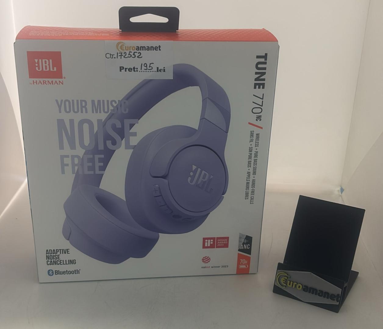 Casti wireless over-ear JBL Tune 770NC, Adaptive Noise Cancelling, Bluetooth, Multi-Point image 1