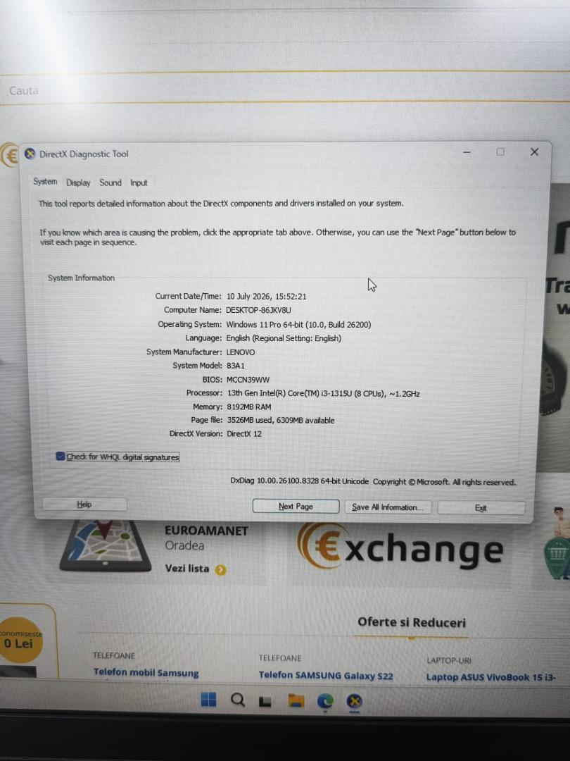 Laptop Lenovo Intel® Core™ i3-1315U image 1