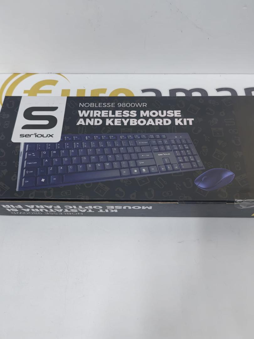 Kit tastatura + mouse Serioux NK9800WR, Wireless, Negru image 2