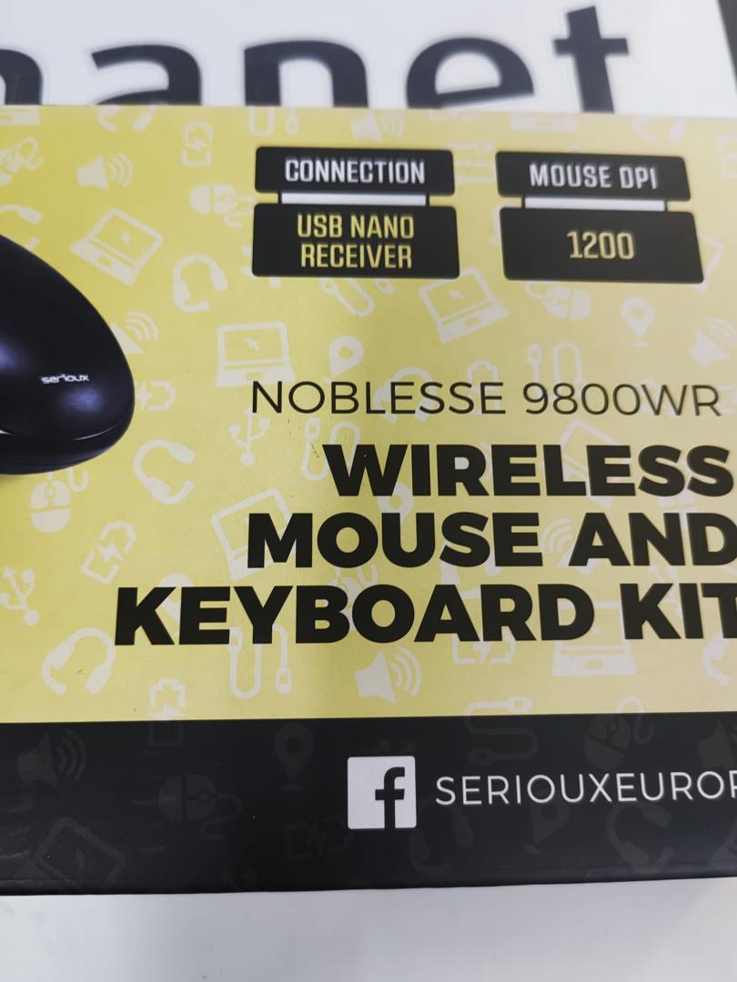 Kit tastatura + mouse Serioux NK9800WR, Wireless, Negru image 4