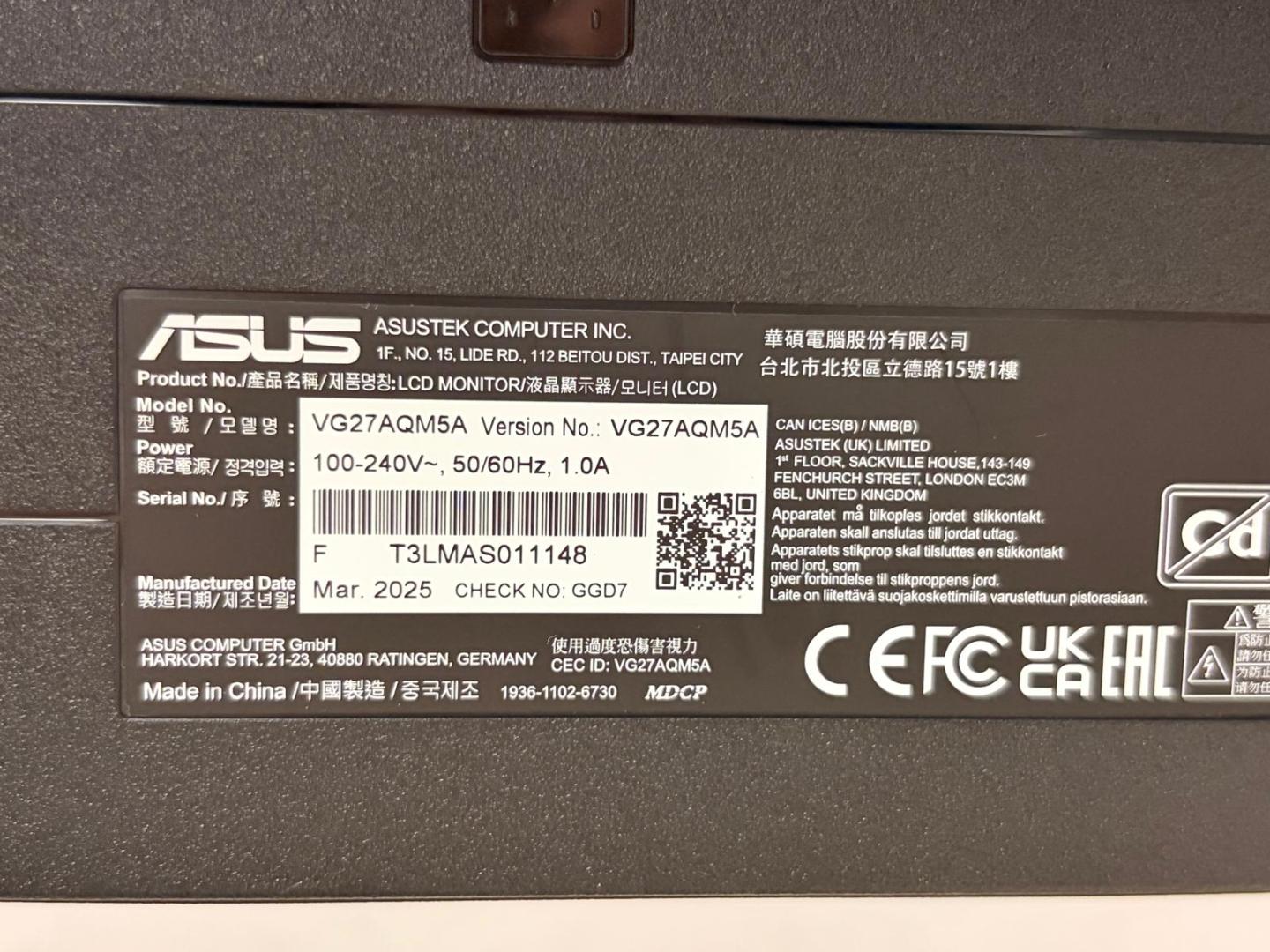Monitor Gaming Asus TUF VG27AQM5A, 27" image 2