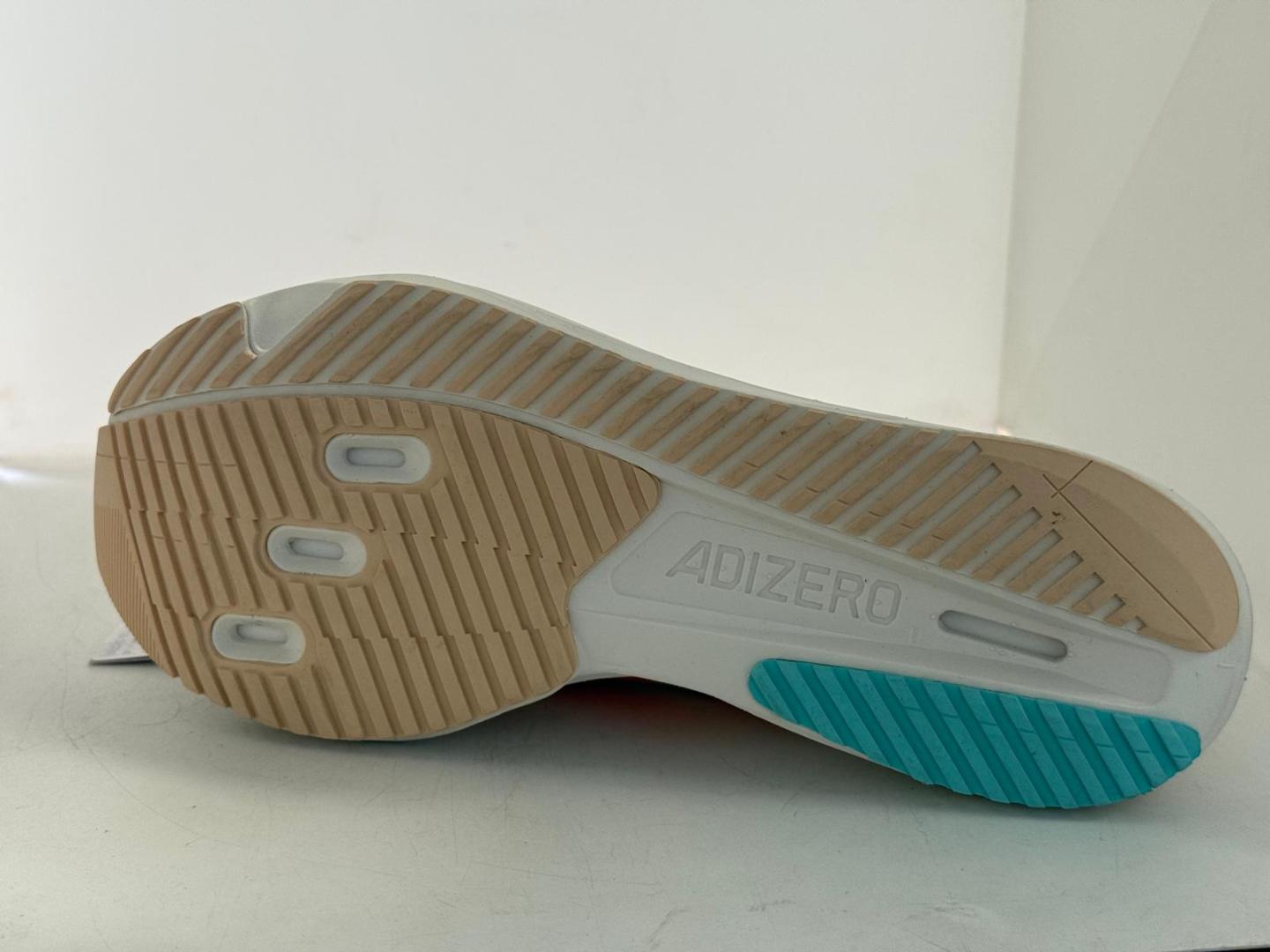 adidas Performance, Pantofi Adizero din material textil pentru alergare, Portocaliu deschis, Bej deschis image 3