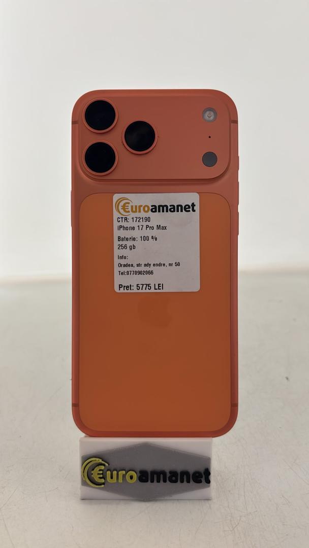 Telefon mobil Apple iPhone 17 Pro Max, 256GB, 5G image 3