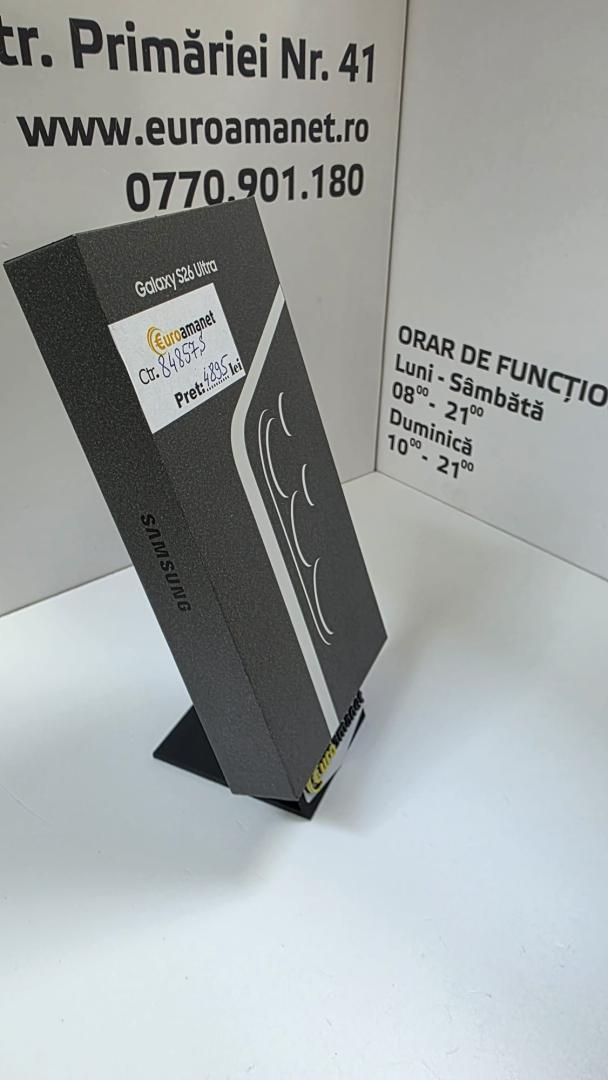 Telefon mobil Samsung Galaxy S26 Ultra, Dual SIM, 12GB RAM, 512GB, 5G, Black, Sigilat image 2