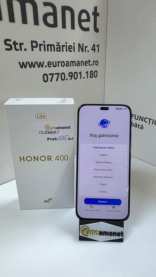 Telefon mobil HONOR 400 Lite, Dual SIM, 8GB RAM, 256GB, Velvet Black image 1