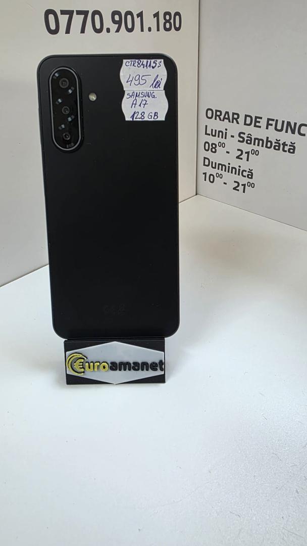 Telefon mobil Samsung Galaxy A17, Dual SIM, 4GB RAM, 128GB, 5G, Black