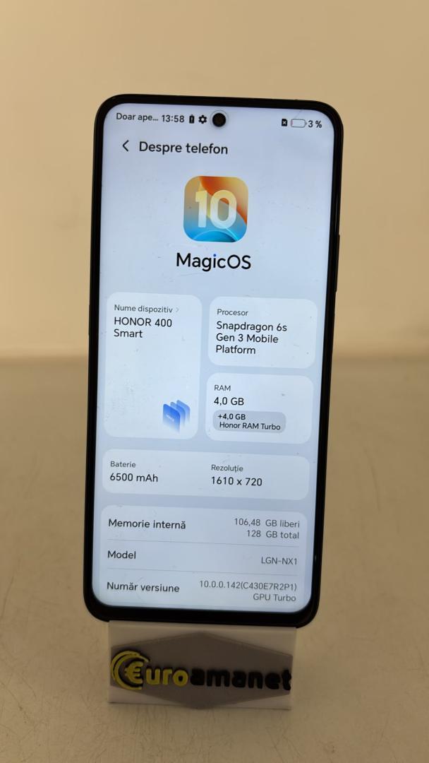 Telefon mobil Honor 400 Smart, 5G, Dual SIM, 128GB, 4GB RAM image 3