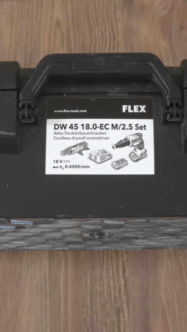 Masina de insurubat Flex DW 45 18.0-EC M/2.5 Set, cuplu maxim 28 Nm, valiza de transport si magazie de surubur image 3