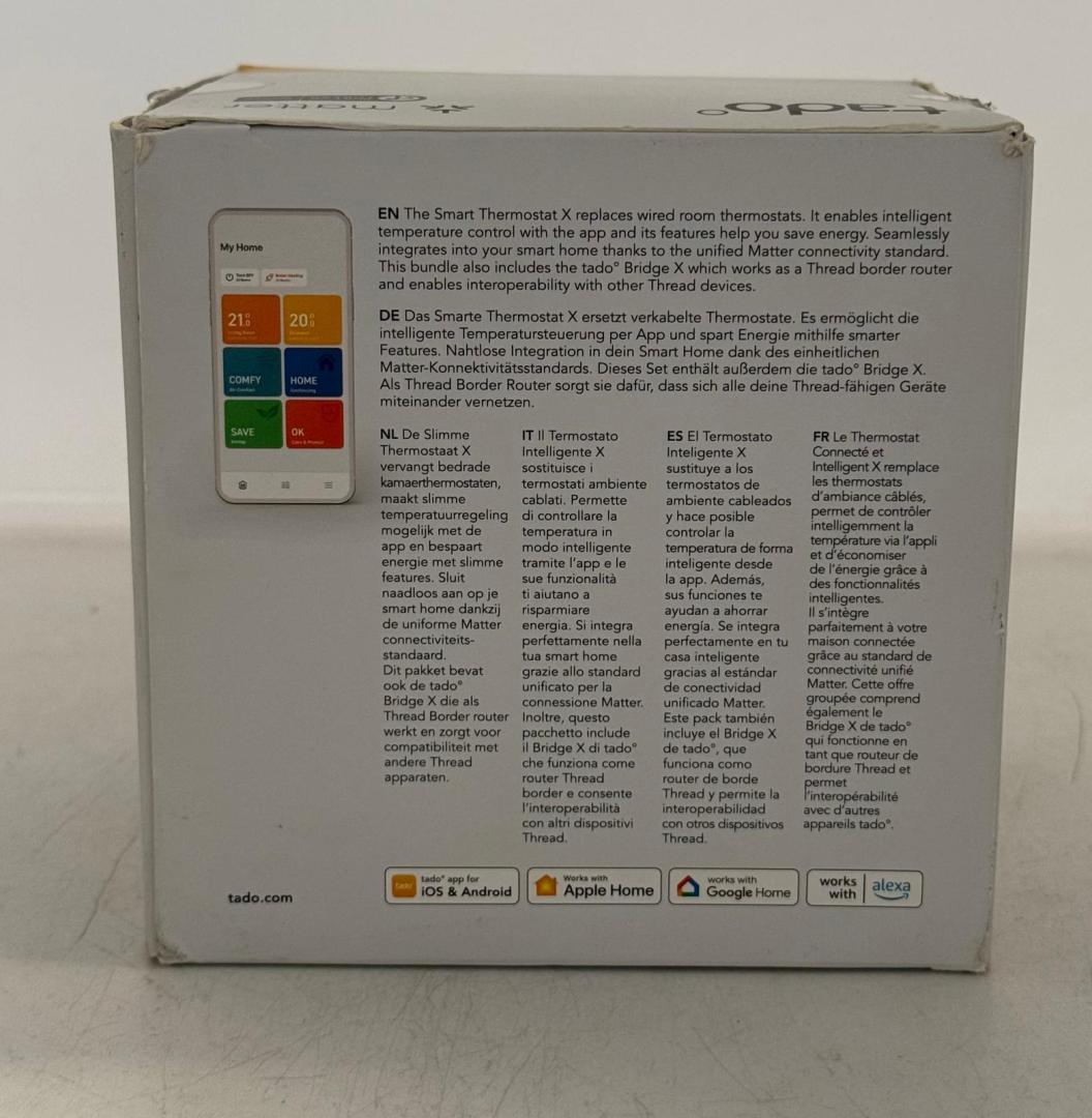 Tado Smart Thermostat X, Wired Starter Kit, Matter image 1