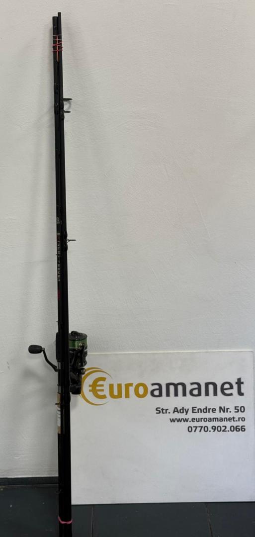 Lanseta Carp Expert Extreme Feeder, 3.60m, 80-150g, 3+3 tronsoane cu Mulineta By Dome Carp Fighter LCS Pro - 6000