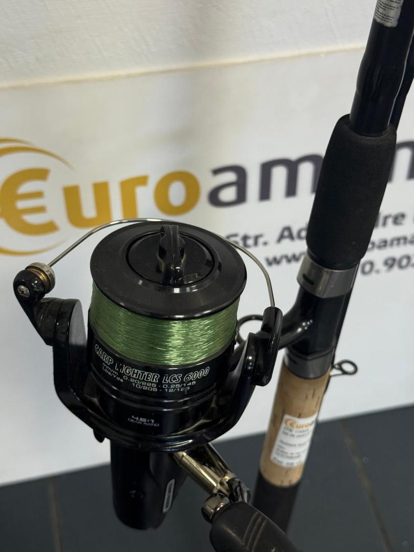 Lanseta Carp Expert Extreme Feeder, 3.60m, 80-150g, 3+3 tronsoane cu Mulineta By Dome Carp Fighter LCS Pro - 6000 image 1