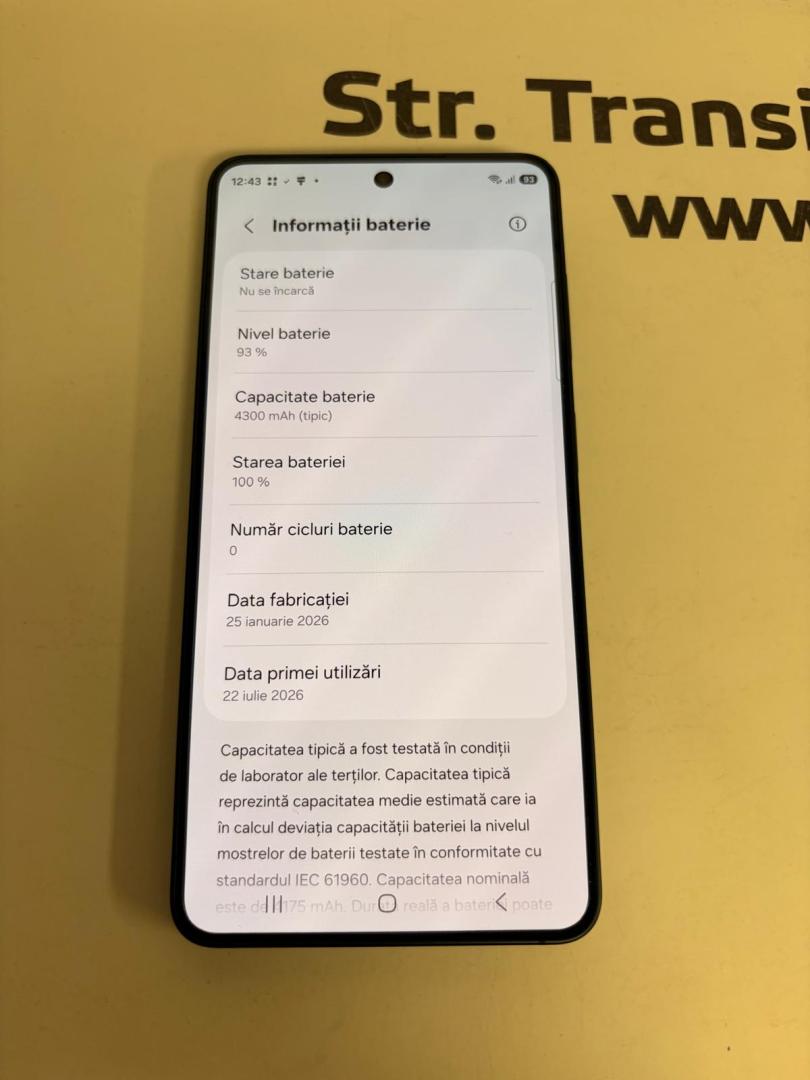 Telefon Samsung S26, 12GB RAM, 128GB, 5G, Black, 0 Cicluri image 3