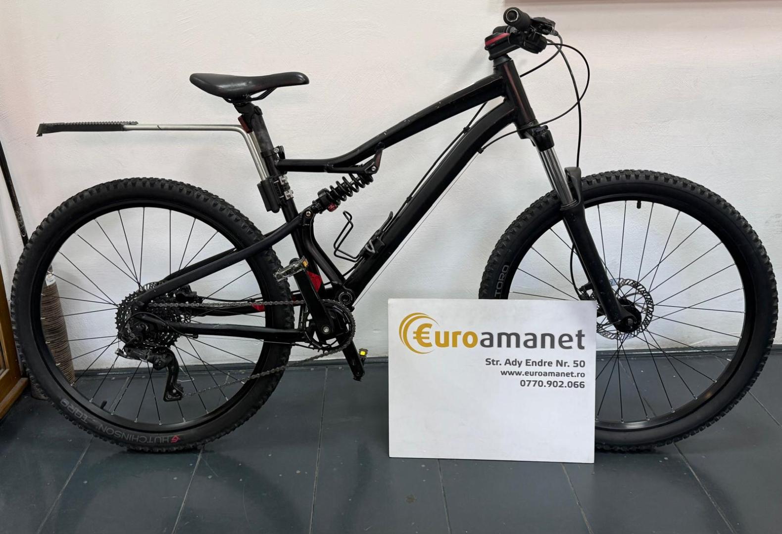 BICICLETĂ MTB ROCKRIDER ST 530 S NEGRU-ROȘU, size L