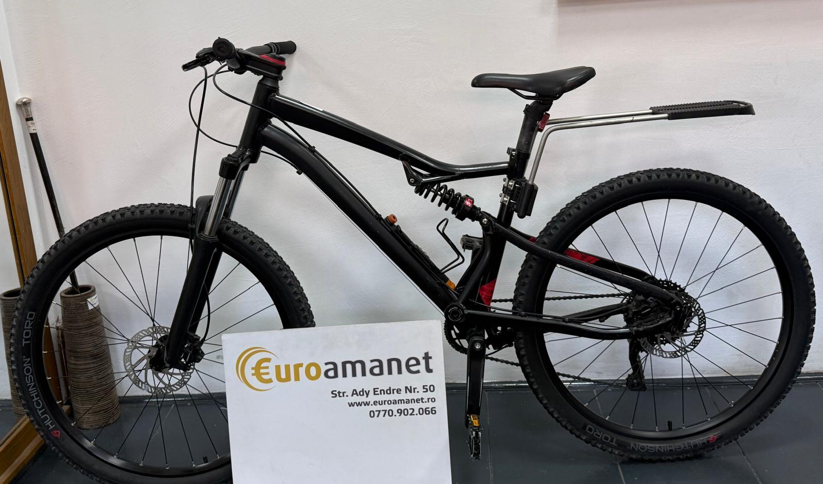 BICICLETĂ MTB ROCKRIDER ST 530 S NEGRU-ROȘU, size L image 1