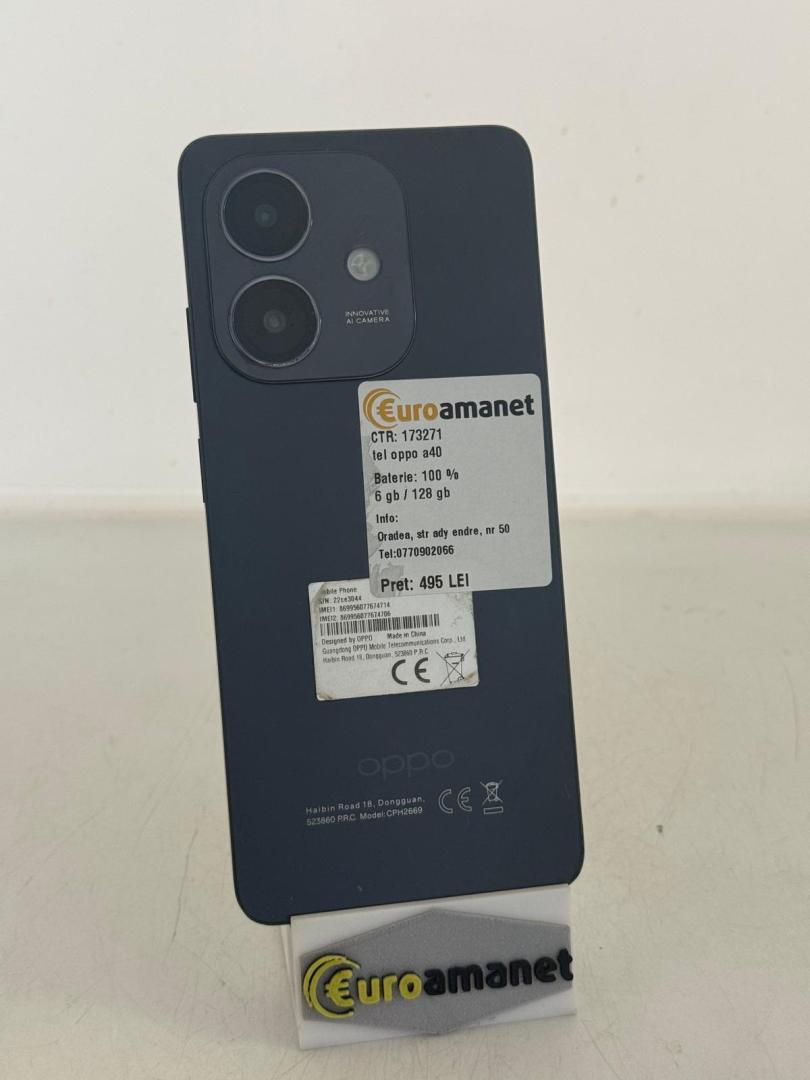 Telefon mobil OPPO A40, Dual SIM, 4GB RAM, 128GB, 4G image 1
